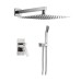 Brushed Nickel Complete Shower System With Rough-In Valve Upgauge