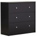 Black Guilford 3 Drawer 28.5'' W Dresser Zipcode Design