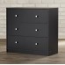 Black Guilford 3 Drawer 28.5'' W Dresser Zipcode Design