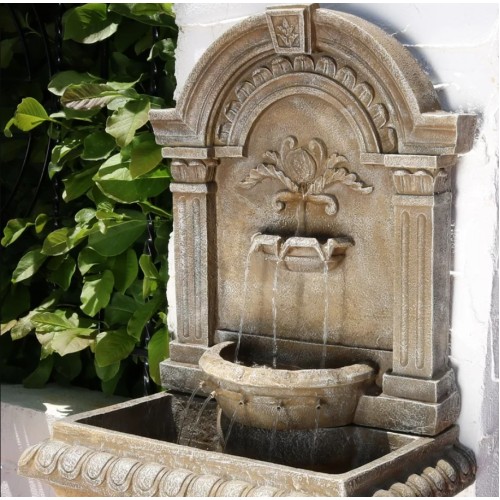 Resin Ornate Lavello Outdoor Water Fountain With Electric Submersible Pump