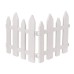 Woodyhome 1 ft. H X 1 ft. W Picket Plastic Fence Panel (Set of 12)