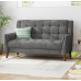 Greenmont Square Arm Loveseat by Wade Logan (Dark Gray)