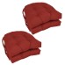 Latitude Run Ruby Red Chair Pad (Set of 4)