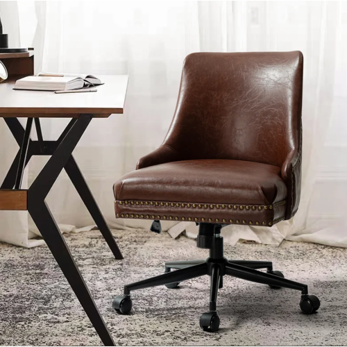 Positano Faux Leather Task Chair - By Steelside, Brown