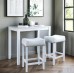 Rea 2 - Person Counter Height Dining Set Light Gray/White Charlton Home