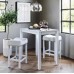 Rea 2 - Person Counter Height Dining Set Light Gray/White Charlton Home