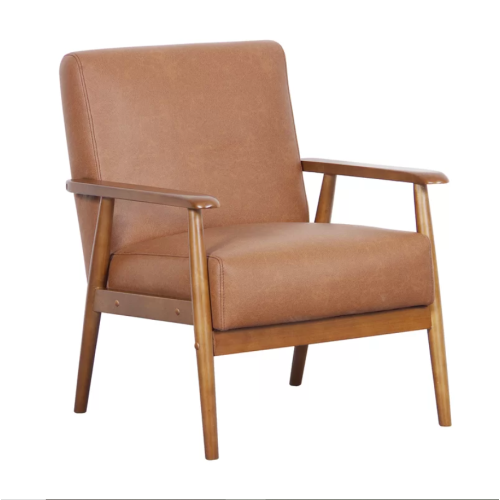 Sochi 25.38'' Wide Armchair by Wade Logan (Cognac)