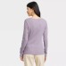 A New Day Women's Long Sleeve Ribbed T-Shirt (Size: Medium)