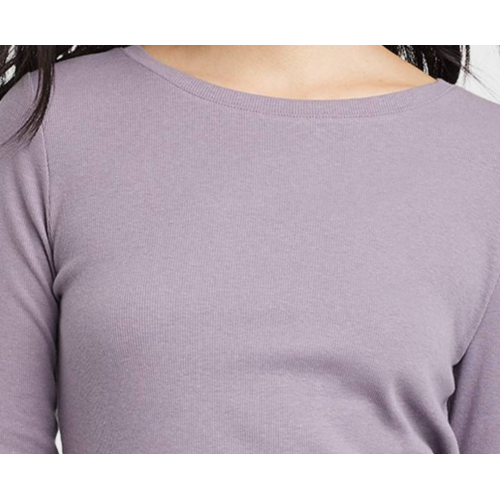 A New Day Women's Long Sleeve Ribbed T-Shirt (Size: Medium)