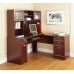 Realspace Magellan 59"W L-Shape Corner Desk, Classic Cherry