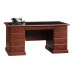 Sauder Heritage Hill 65"W Double-Pedestal Desk, Classic Cherry