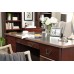 Sauder Heritage Hill 65"W Double-Pedestal Desk, Classic Cherry