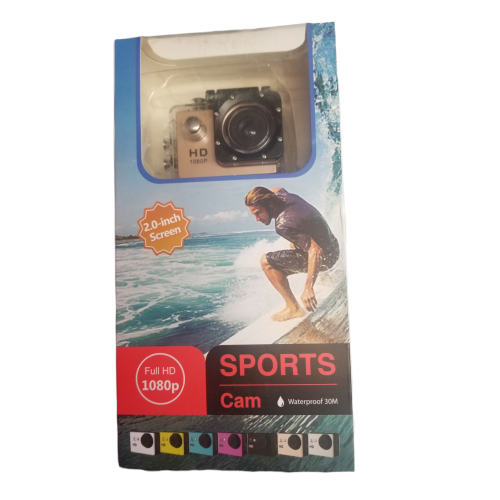 Action Camera 12MP Waterproof 30m Outdoor Sports Video DV Camera 1080P Full HD 