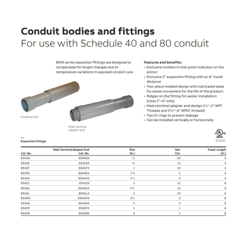 2 in. Schedule 40 and 80 Standard Fittings PVC Expansion Coupling ( 4-pack)