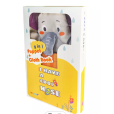 Elephant Hand Puppet Cloth Book for Kids, Education Fabric Book, Baby Fun Playing Toys