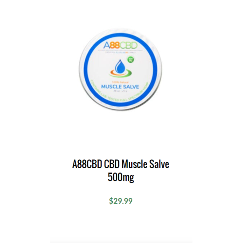 A88CBD CBD Muscle Salve 500mg