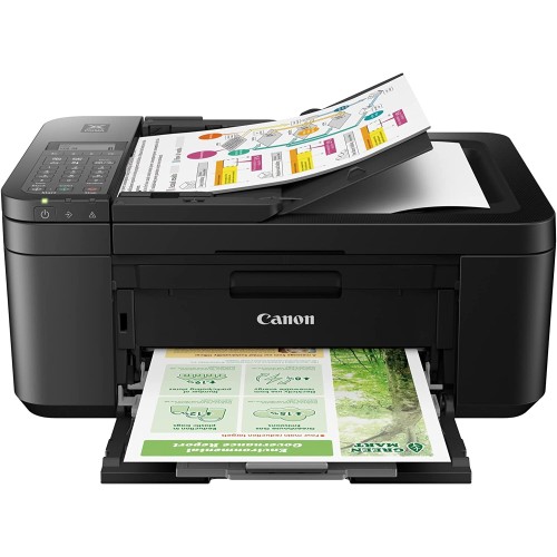 Canon PIXMA TR4720 All-in-One Wireless Printer for Home use, with Auto Document Feeder, Mobile Printing and Built-in Fax, Black