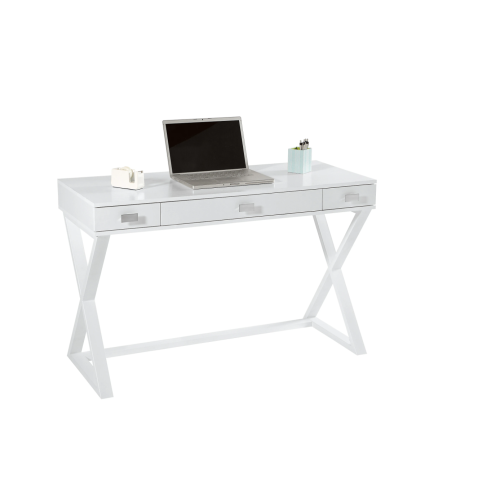 Realspace® Keri 48"W Writing Desk, White Finish 