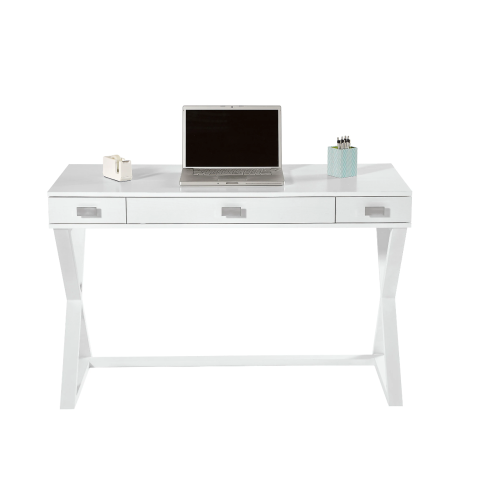Realspace® Keri 48"W Writing Desk, White Finish 