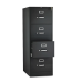 HON 18-1/4" W 4 Drawer File Cabinet, Black, Legal