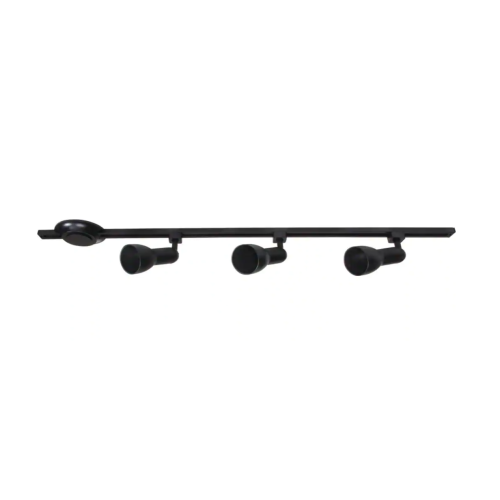 Hampton Bay 3-Light 44 in. Black R30/PAR30 Large-Step Linear Track Lighting Head Kit