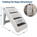 PetSafe CozyUp Folding Dog Stairs - Pet Stairs for Indoor/Outdoor at Home or Travel - Dog Steps for High Beds, Sofa with Siderails, Non-Slip Pads - Durable, Support up to 200 lbs - Extra Large, Gray