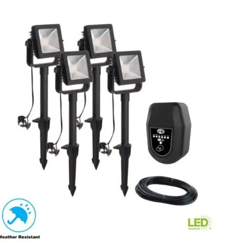 Hampton Bay Landscaping LED Flood LIGHTS kit (4 light kit)