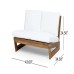 43'' Wide Outdoor Loveseat with Cushions