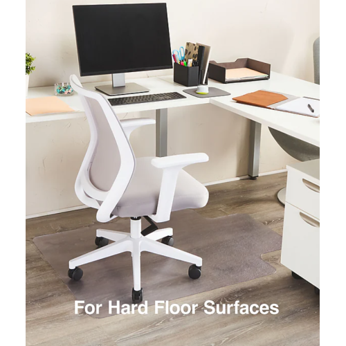 36" x 48'' Hard Floor Chair Mat, Rectangular w/ Lip, Clear Vinyl (STP-15987)