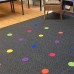 Mark Its Sitting Carpet Spots to Educate, Pack of 36 - 4 inch Rug Circles 