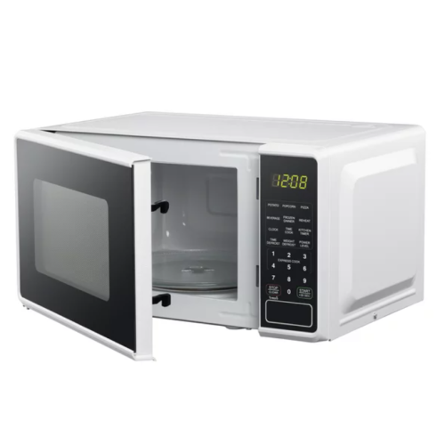Mainstays 0.7 Cu ft Compact Countertop Microwave Oven, Black 