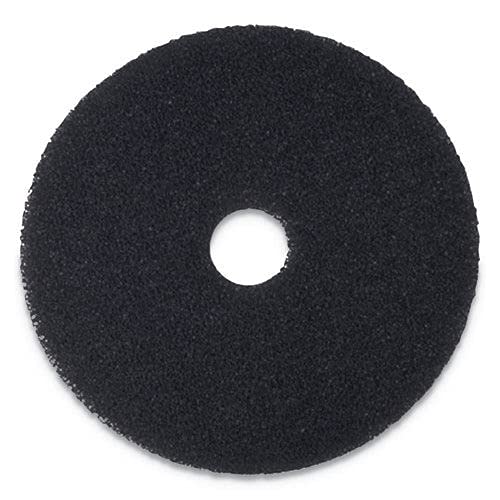 Boardwalk BWK4012BLA 12" Diameter Stripping Pads, Black (Pack of 5)