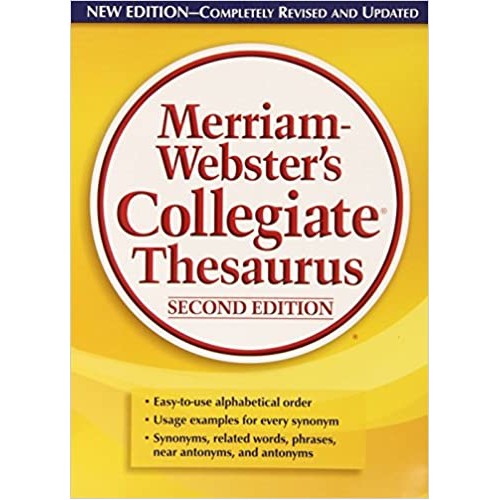 Merriam-Webster's Collegiate Thesaurus, Second Edition 2nd ed.