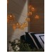 Hampton Bay Battery Operated LED String Lights (Gold Metal)