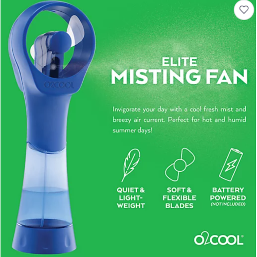 O2COOL® 2-Pack Elite Handheld Misting Fan in Blue