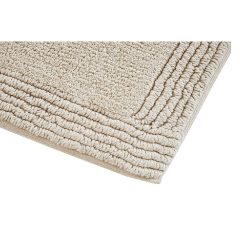  24 in. x 72 in. 100% Cotton Tufted 3000 GSM Reversible Bath Rug - Taupe Color