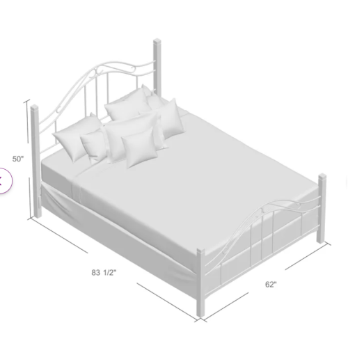 Chittim Solid Wood Low Profile Standard Bed  QUEEN