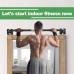 KOMSURF Heavy Duty Wall Mounted Pull Up Bar for Doorway, Pullup Bar for Home, Multifunctional Chin Up Bar, Portable Fitness Door Bar, Body Workout Gym System Trainer