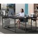 Coleshome 59" L Shaped Corner Computer Desk, Sturdy Home Office Table, Writing Larger Gaming Workstation, Black