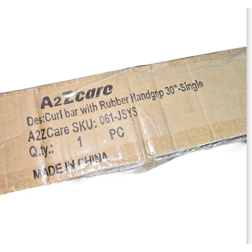 Curl bar with Rubber Handgrip 30"-Single 061-JSYS 