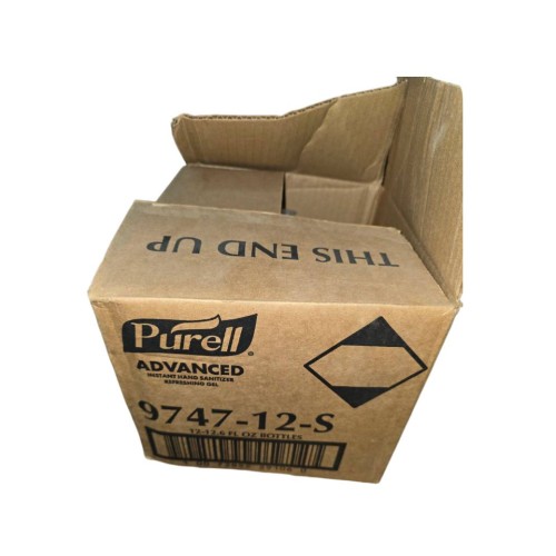 Purell Advanced Hand Sanitizer Refreshing Gel, Clean Scent, 12.6 Fl Oz Bottle (Pack of 9)
