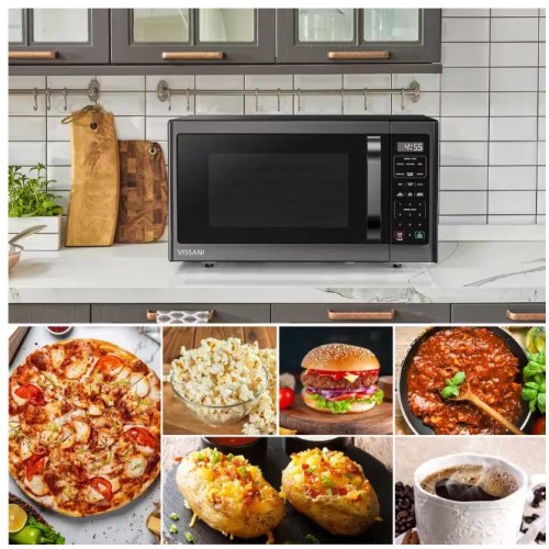 Vissani 1.6 cu. ft. Countertop with Sensor Cook Microwave in Stainless Steel