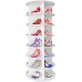 Original Rotating Shoe Rack Tower, original 7-tier hold over 35 pairs of shoes, Spinning Shoe Display Lazy Susan, Revolving 360 shoe rack tower, Rotate Shoes Closet Organization.