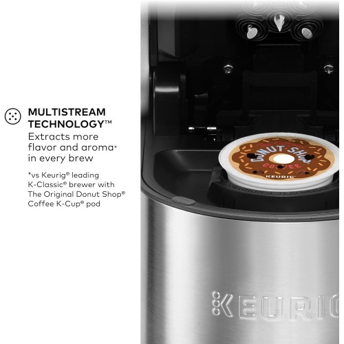 Keurig K-Supreme Plus Single Serve K-Cup Pod Coffee Maker, MultiStream Technology, Customizable Strength and Temperature Settings, Programmable, 78oz Removable Reservoir, Stainless Steel