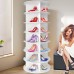 Original Rotating Shoe Rack Tower, original 7-tier hold over 35 pairs of shoes, Spinning Shoe Display Lazy Susan, Revolving 360 shoe rack tower, Rotate Shoes Closet Organization.