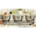 Kalorik Triple Burner Buffet Set, Stainless Steel