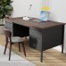 Alera Mocha/Black Double Pedestal Steel Desk, 60 X 30 X 29-1/2 Inch