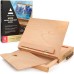 ARTEZA Tabletop Easel 13.4x10.3x2 Inches, Portable Beechwood Easel Box with Drawer & Palette for Artists