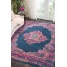 Nourison Passion Blue 8' x 10' Area Rug, Boho, Traditional, Easy Cleaning, Non Shedding, Bed Room, Living Room, Hallway (8x10)