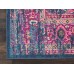 Nourison Passion Blue 8' x 10' Area Rug, Boho, Traditional, Easy Cleaning, Non Shedding, Bed Room, Living Room, Hallway (8x10)